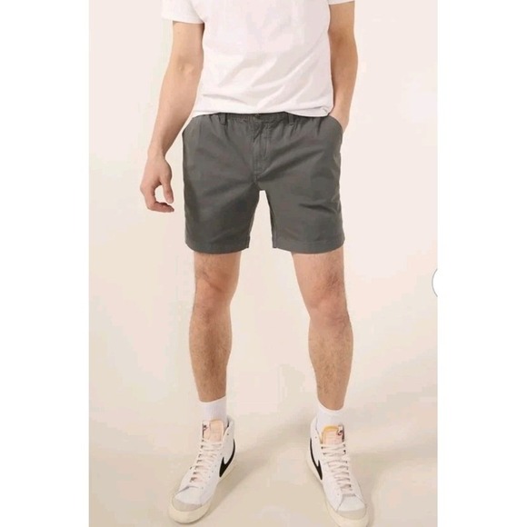 Chubbies The Musts 7" Shorts Mens M 28-32x7 Gray Elastic Waist Stretch Twill NWT - Picture 1 of 16